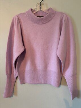 French Connection Lilac Purple Baby Soft Crop Balloon Sleeve Sweater Size Medium